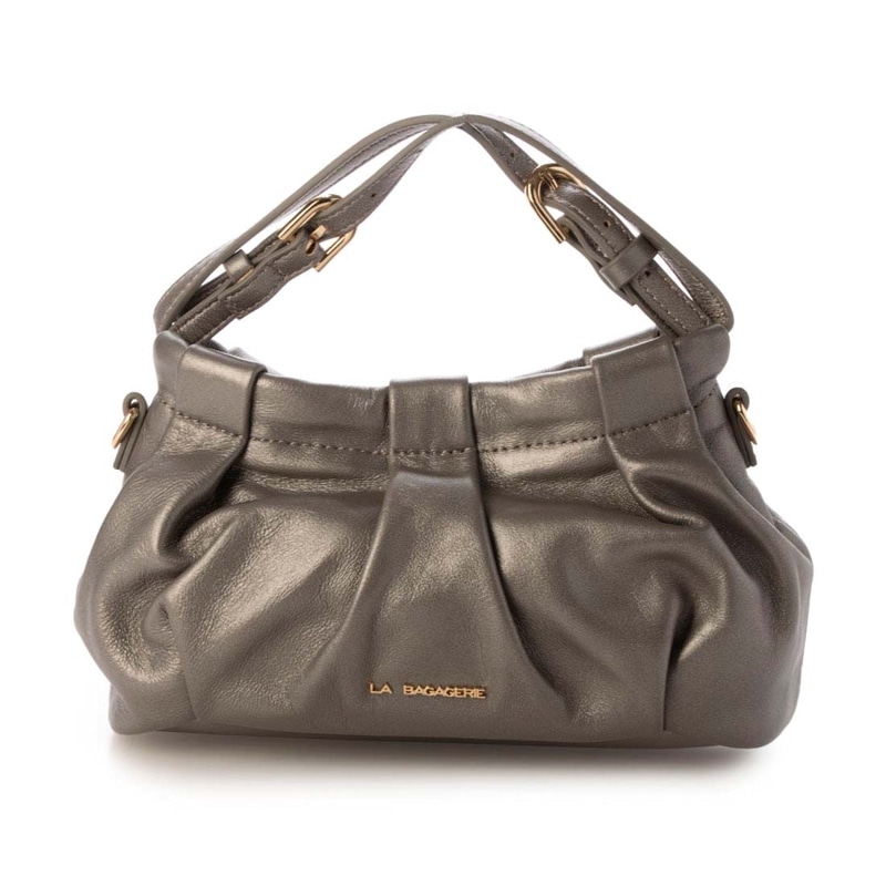 シープレザー　ギャザーミニマムバッグ