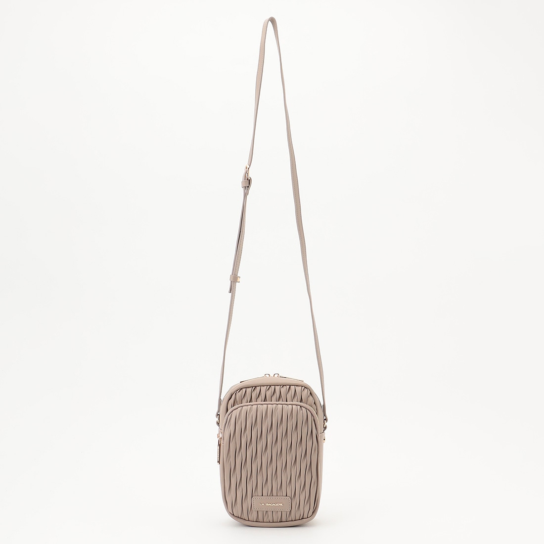 ランダムプリーツショルダーバッグ タテ