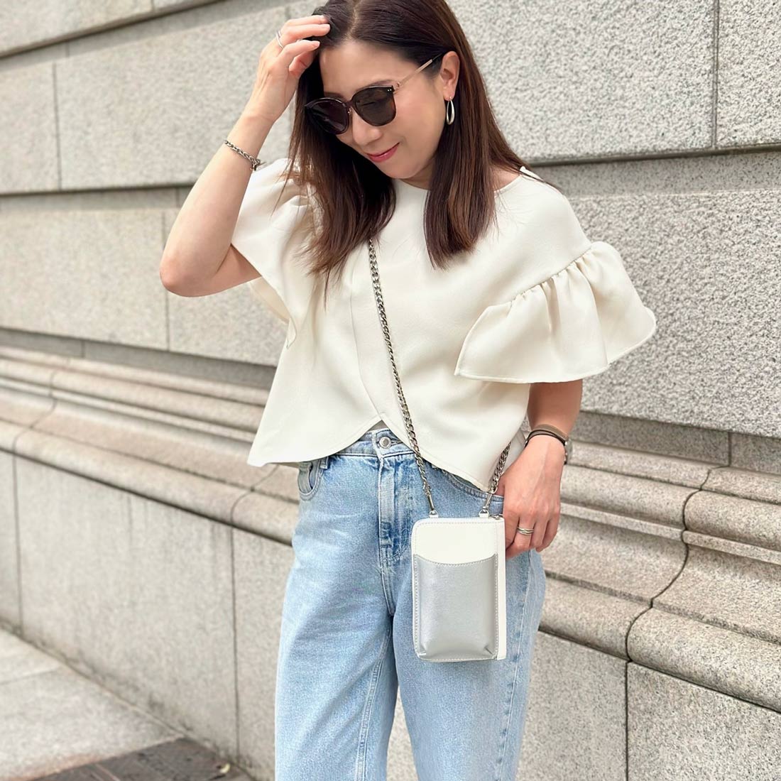 【インスタグラマー Chiyoさん×LA BAGAGERIE】チェーンスマホショルダー