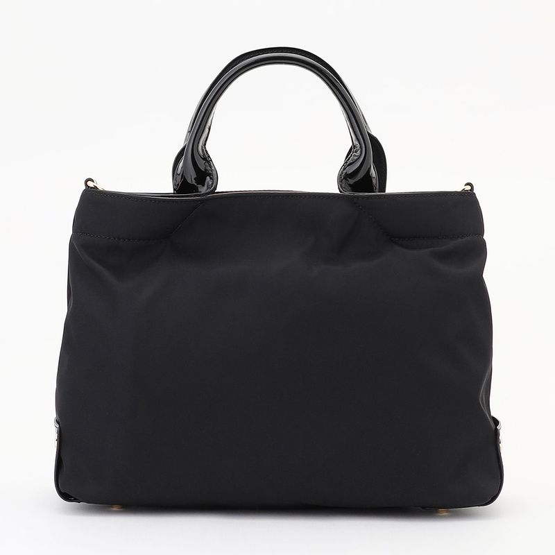 ツイルナイロン×エナメル 2WAYトートバッグ Sサイズ