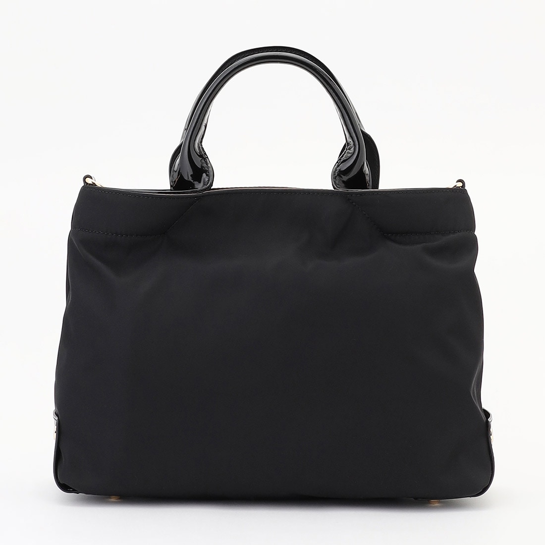 ツイルナイロン×エナメル 2WAYトートバッグ Sサイズ