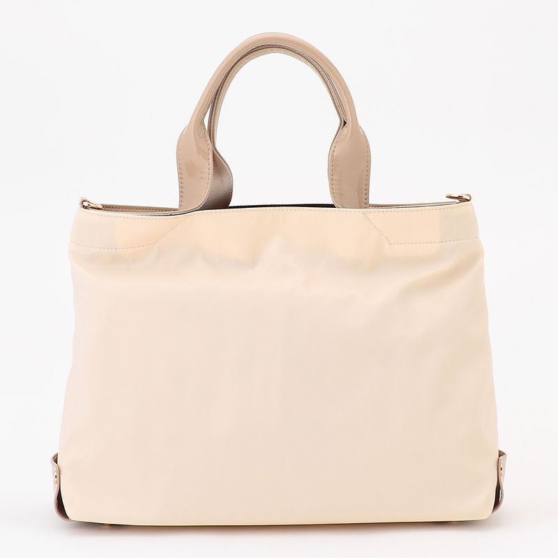 ツイルナイロン×エナメル 2WAYトートバッグ Mサイズ