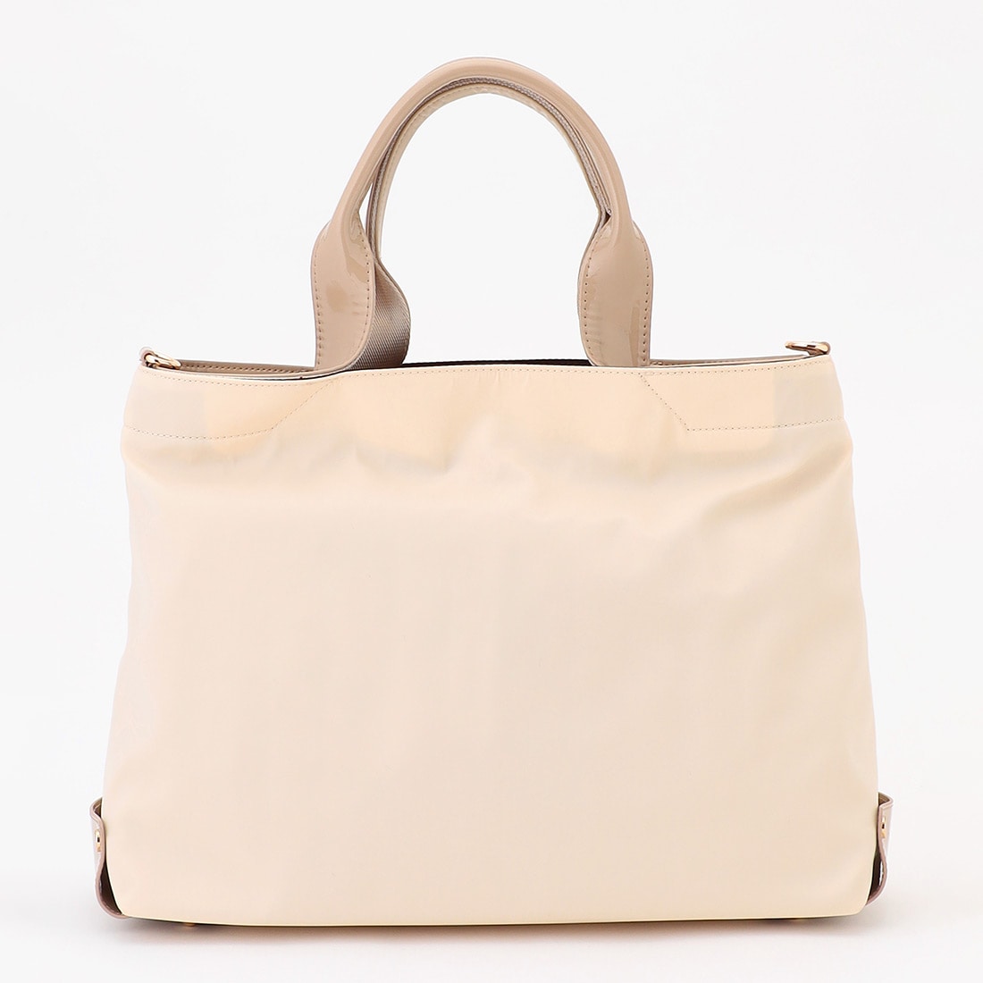 ツイルナイロン×エナメル 2WAYトートバッグ Mサイズ