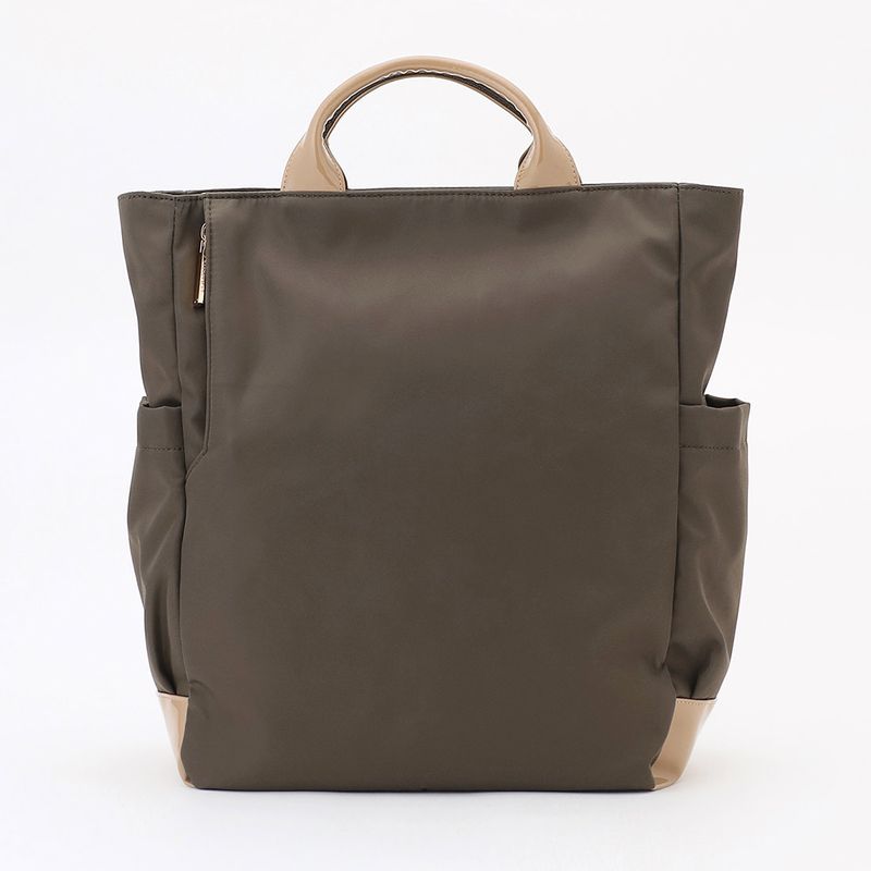 ツイルナイロン×エナメル リュックサック