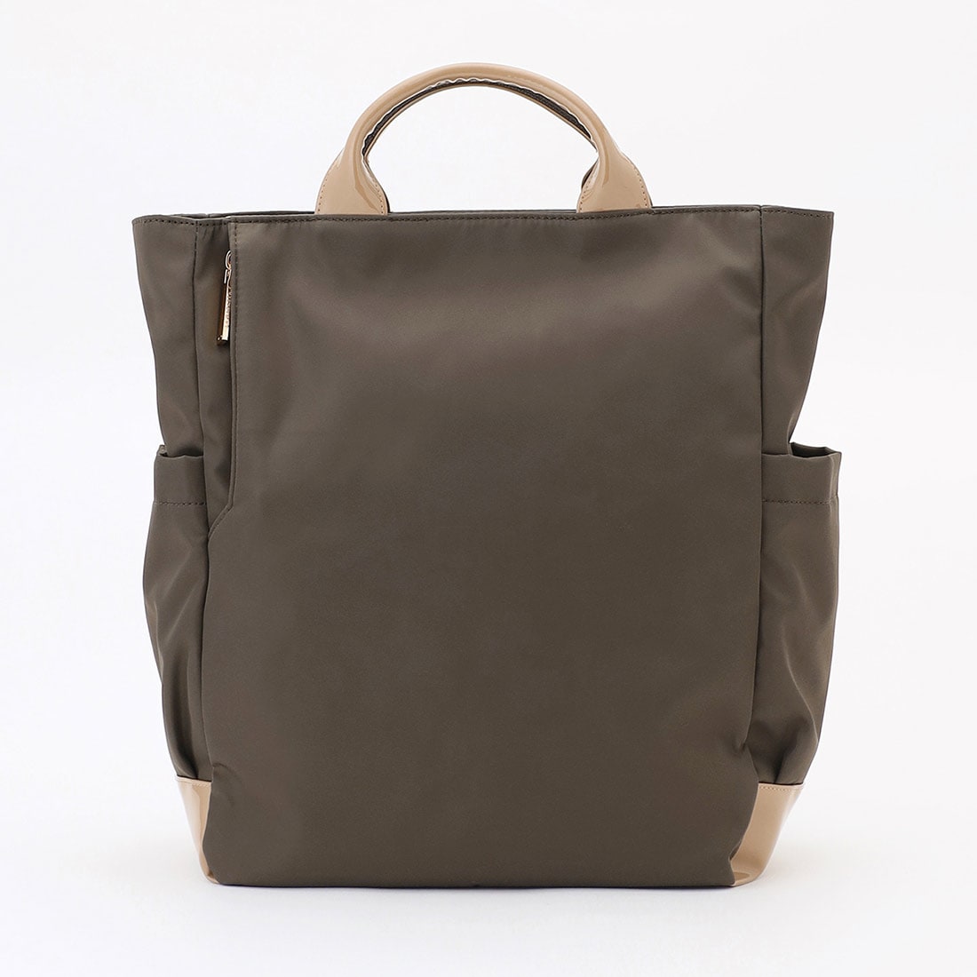 ツイルナイロン×エナメル リュックサック