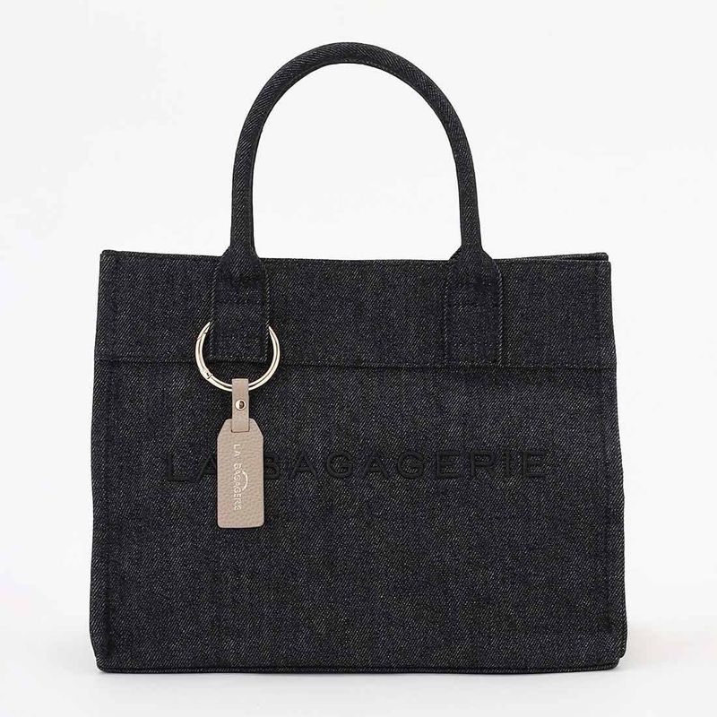 チャーム付きデニムバッグ Sサイズ