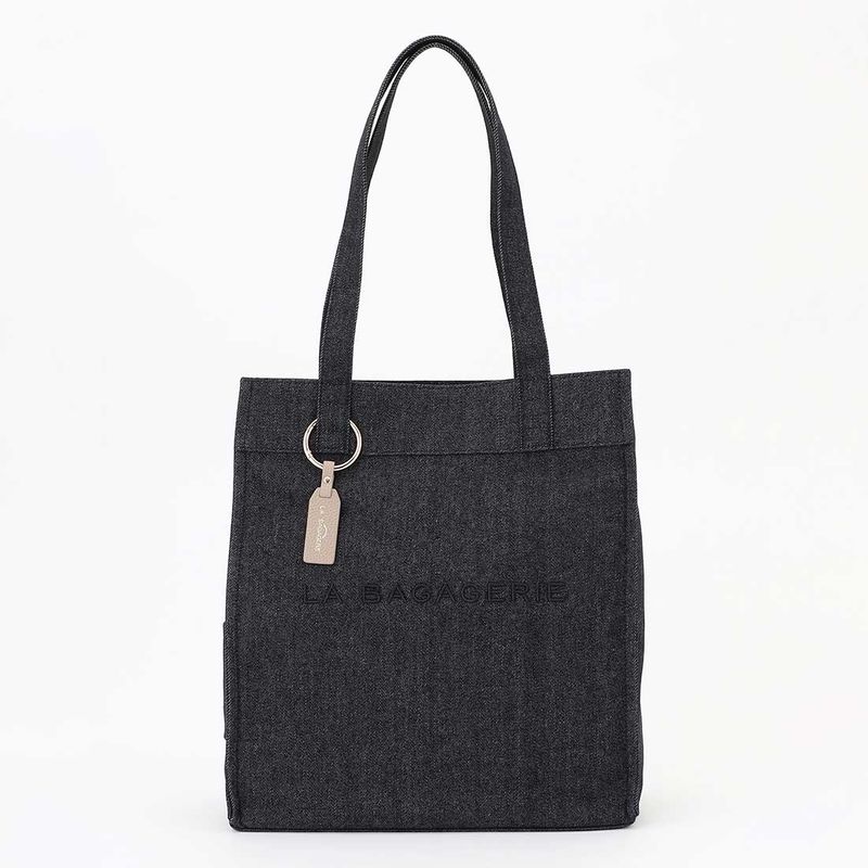 チャーム付きデニムバッグ Mサイズ