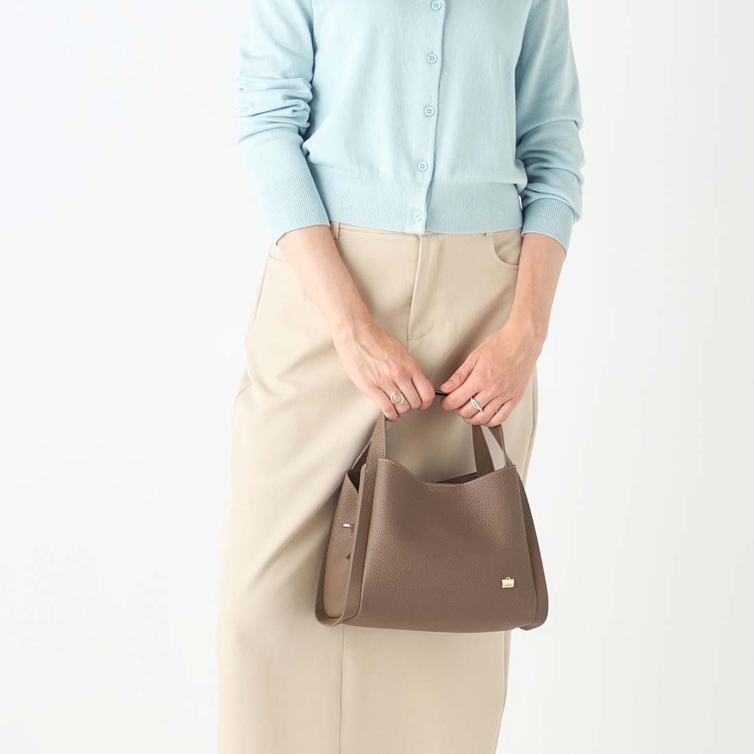 ソフトシュリンク2WAYハンドバッグ small