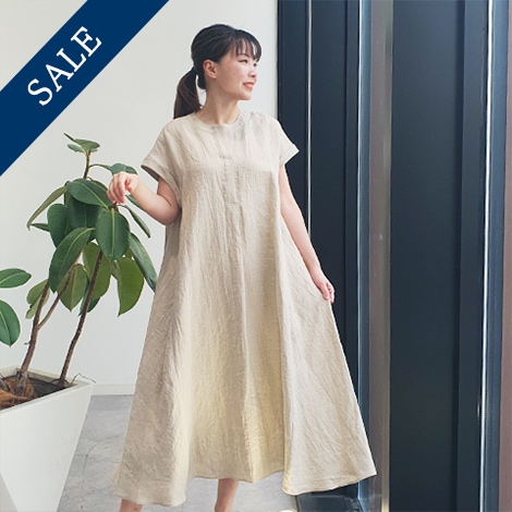 Summer 1/40フレンチリネンキャンパスワッシャーワンピース【5132792-36】