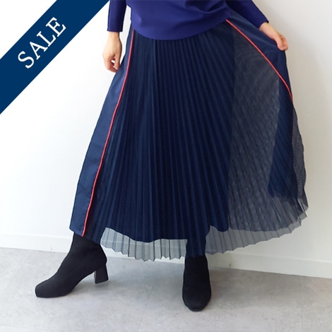 パンチングプリーツ切替スカート【7237301】