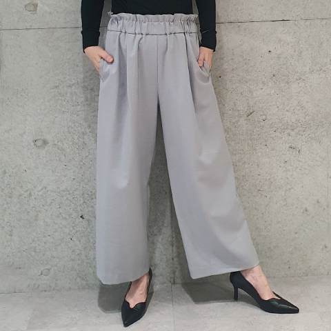 【37.5】ウエストギャザータックパンツ【6237761】