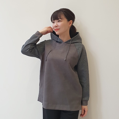 フェイクスウェード×ジャガードプルオーバー【1137390】