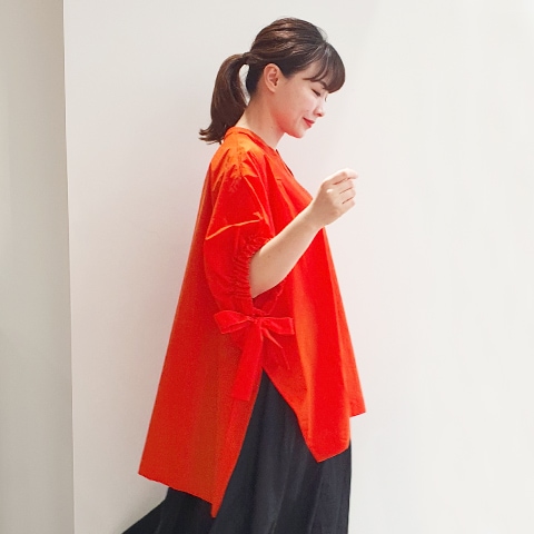 Summer コットン100タイプライタースキッパー衿ブラウス 【0334790-38】