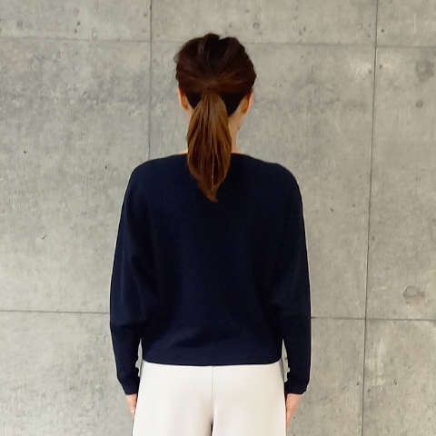 美品☆ かぐれ リネン ワイド プルオーバー ドルマンスリーブ 黒 ドルマンスリーブプルオーバー | Leilian plus house (Women