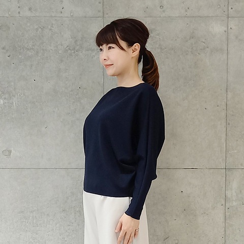 新品タグ付 ANAYI ワシカノコドルマンスリーブ プルオーバー