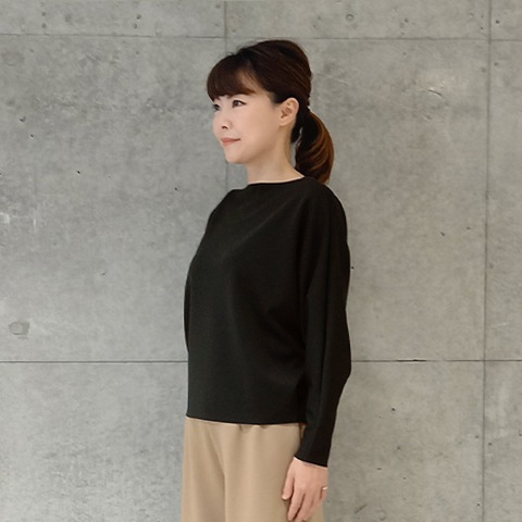 美品☆ かぐれ リネン ワイド プルオーバー ドルマンスリーブ 黒 バックスリットドルマンスリーブプルオーバー – LiSA LiSA