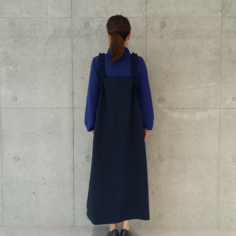 【Aqua】肩シャーリングジャンパースカート【5137790】