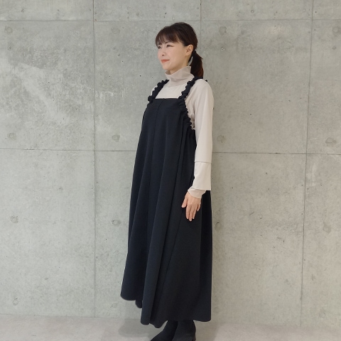 Aqua】肩シャーリングジャンパースカート【5137790】 | おすすめ商品