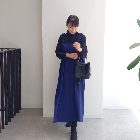 Aqua】肩シャーリングジャンパースカート【5137790】 | おすすめ商品