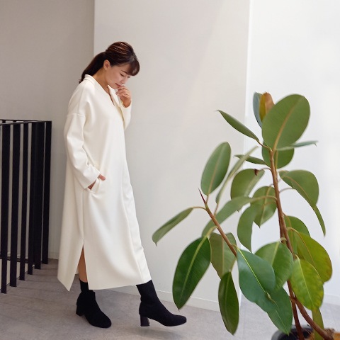 【Aqua】スキッパー衿ワンピース 【5133790】