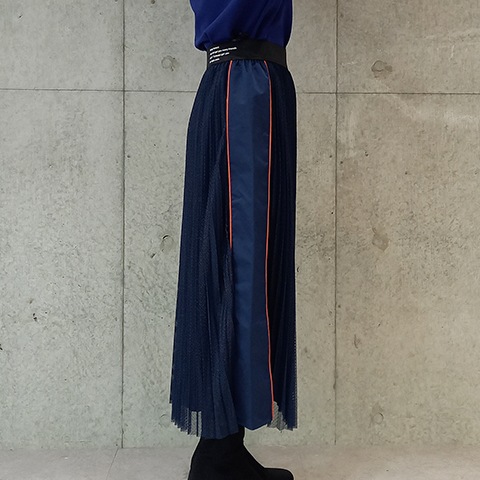 パンチングプリーツ切替スカート【7237301】