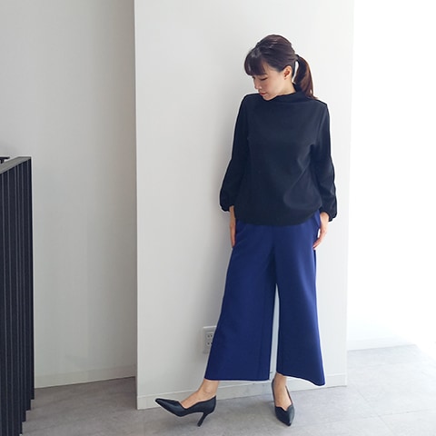 Autumn/Winter 【Aqua】ポケット付きワイドパンツ【6229790