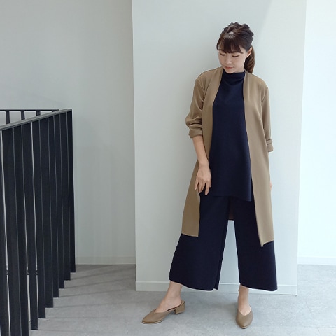 Autumn/Winter 【Aqua】ポケット付きワイドパンツ【6229790