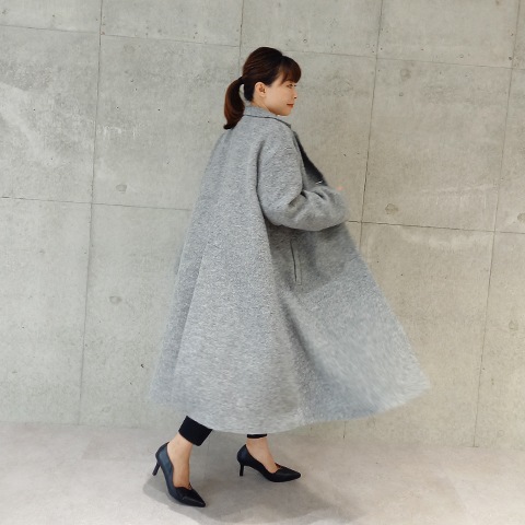 未使用品【MAX&Co.】 フーディミックスツイードコート