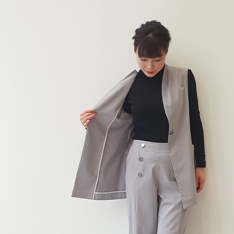 37.5】ワンボタンチュニックベスト【3237780】 | おすすめ商品