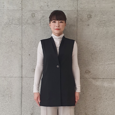 黒留袖チュニック、ベスト、 37.5】ワンボタンチュニックベスト【3237780】 | おすすめ商品