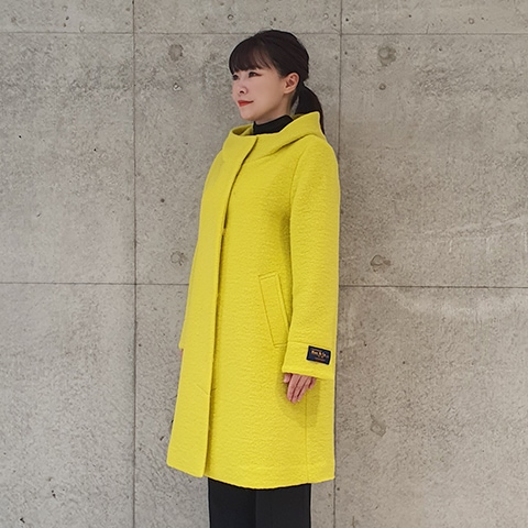 MAX&Co. ウール　コート　イエロー Autumn/Winter 【Mac＆Co.】イタリアウールフーデットコート 【9435790