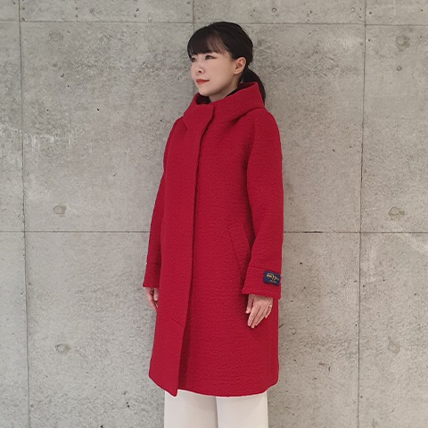 イタリア製【美品】ダークビッケンバーグ ウールピーコート38FEMME