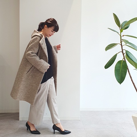 Autumn/Winter　【Mac＆Co.】イタリアウールフーデットコート 【9435790】