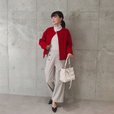 Mac＆Coo】ノーカラーショートウールジャケット【8437790】 | すべての