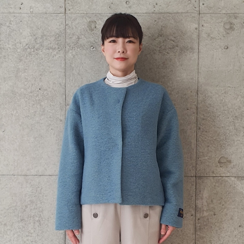 Mac＆Coo】ノーカラーショートウールジャケット【8437790】 | すべての