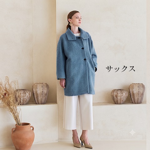 【Mac&Coo】テーラード変型ウールコート【9437791-39】