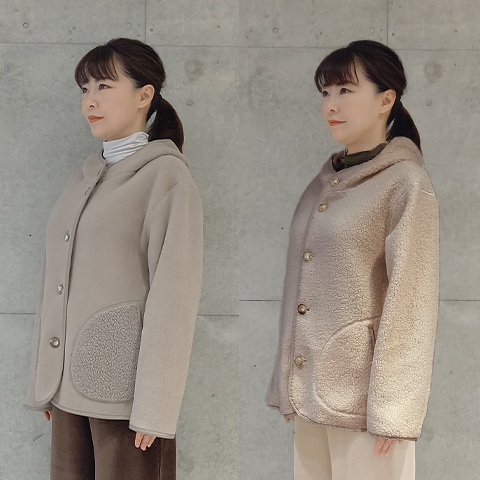 Autumn/Winter エコウール＆ボアリバーシブルジャケット【31274