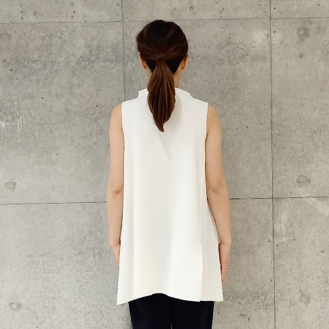 【Aqua】ハイネック・チュニックベスト 【3222701】
