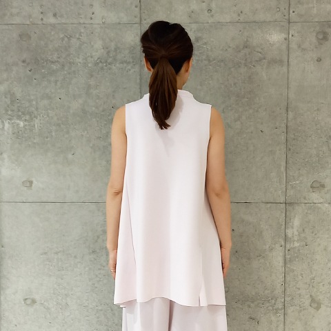 【Aqua】ハイネック・チュニックベスト 【3222701】