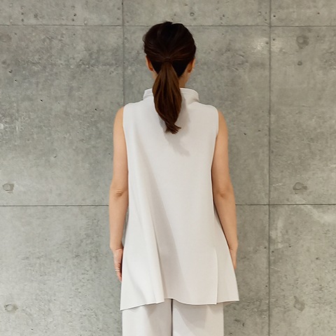 【Aqua】ハイネック・チュニックベスト 【3222701】