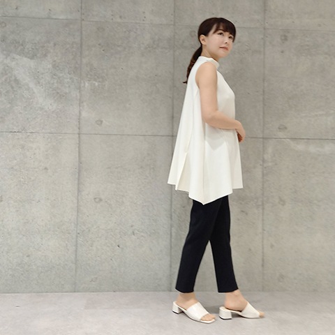 【Aqua】ハイネック・チュニックベスト 【3222701】