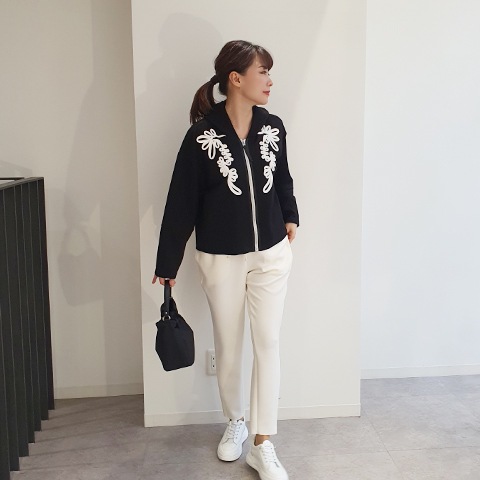 コード刺繍・デザインフーディー【75127】