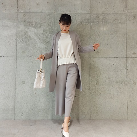 アトリエGG コーディガン size⑱ 大きいサイズ レディース バックチュールロングコーディガン maru-6603