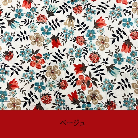 【リバティ】長袖ロールアップチュニックブラウス【0139770】