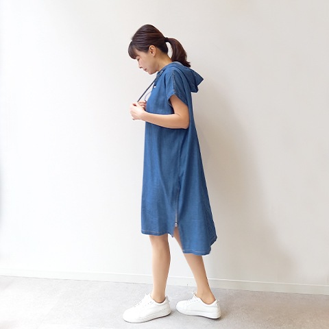 2024　Spring/Summer　デニムフーデットワンピース 【67747】
