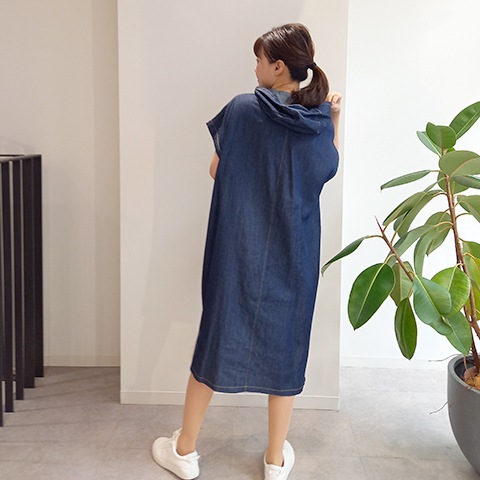 2024　Spring/Summer　デニムフーデットワンピース 【67747】