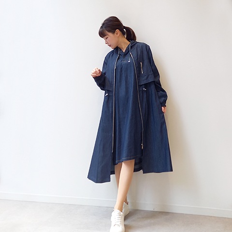 2024　Spring/Summer　デニムフーデットワンピース 【67747】