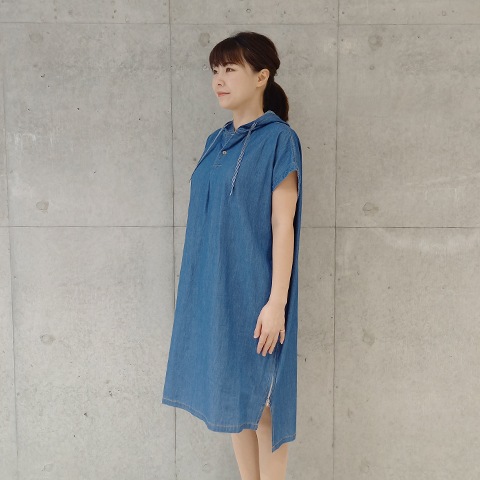 2024　Spring/Summer　デニムフーデットワンピース 【67747】