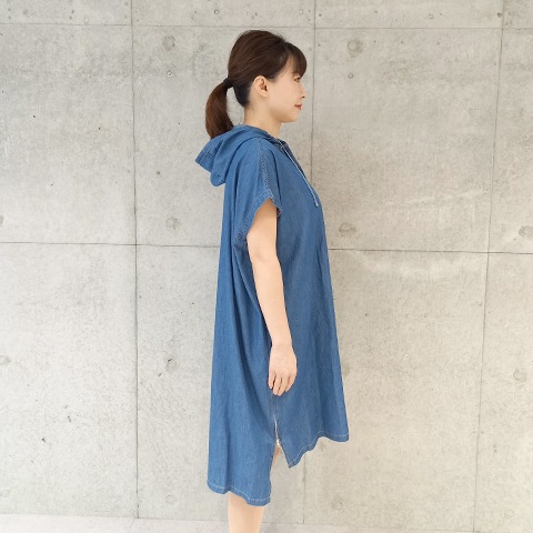 2024　Spring/Summer　デニムフーデットワンピース 【67747】