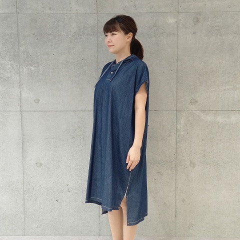 2024　Spring/Summer　デニムフーデットワンピース 【67747】